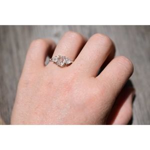 Engagement rings, raw diamond ring, raw stone ring, alternative engageme…